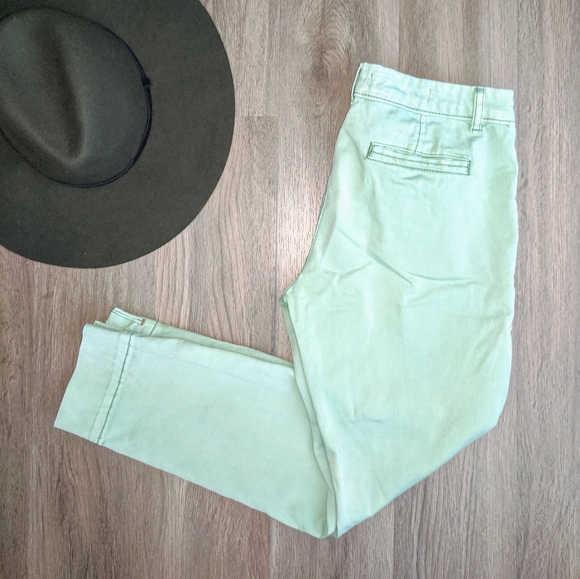 Pilcro + Letterpress Mint Stet Chino Capris 27 - Picture 4 of 9